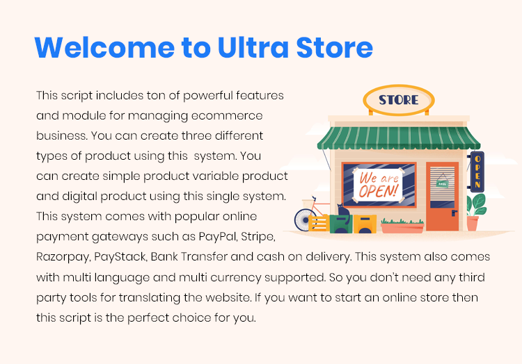 Ultra Store - All In One E-Commerce System - 1